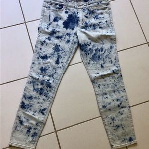 Joes Jeans tie die skinny jeans